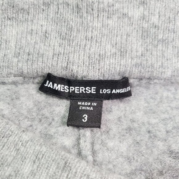 James Perse 100% Cashmere Capri Length Jogger Pant Grey Sweatpant Womens Large L - Picture 7 of 12